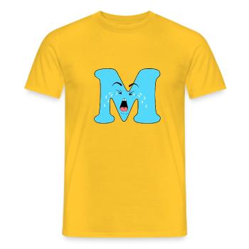 M - T-shirt homme - jaune - Devant - AI Model Male 178 dark (178cm)