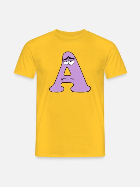 A - Männer T-Shirt - Gelb