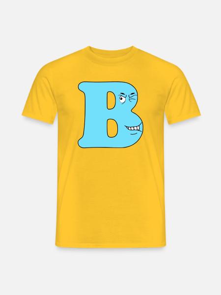 B - T-shirt homme - jaune