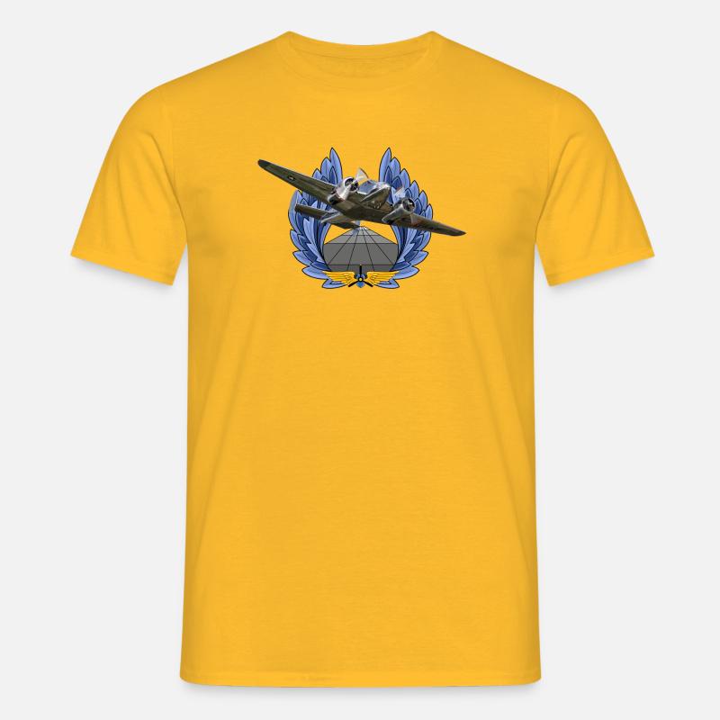 Beechcraft Model 18 - Männer T-Shirt - Gelb