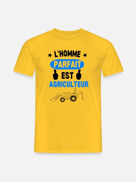Homme Parfait Agriculteur - T-shirt homme - jaune