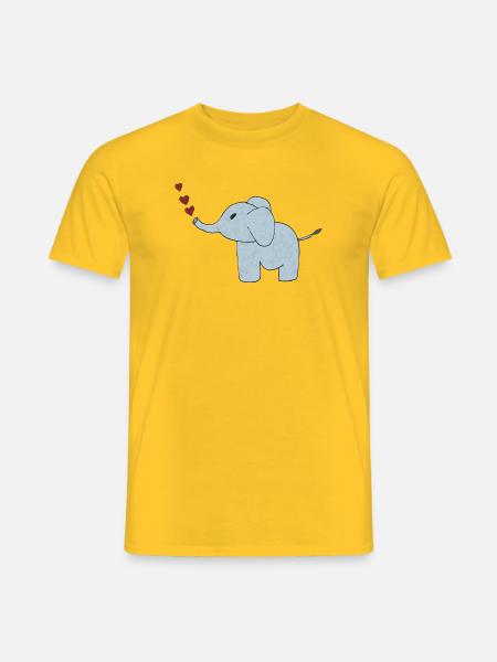 Peau d’éléphant - T-shirt homme - jaune