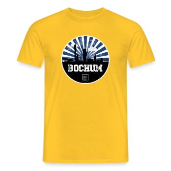 Bochum Skyline Heimspiel - Männer T-Shirt - Gelb - Vorne - AI Model Male 178 dark (178cm)