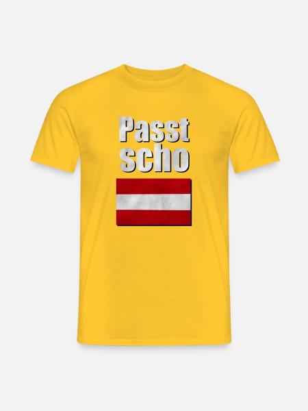 Passt scho - Männer T-Shirt - Gelb