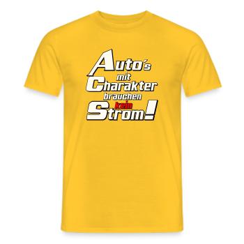 Auto Tuning Schrauber Kult Auto mit charakter (25) - Männer T-Shirt - Gelb - Vorne - AI Model Male 178 dark (178cm)