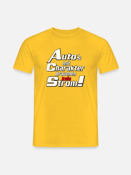 Auto Tuning Schrauber Kult Auto mit charakter (25) - Männer T-Shirt - Gelb
