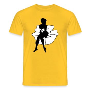 Mme Blume - T-shirt homme - jaune - Devant - AI Model Male 178 dark (178cm)