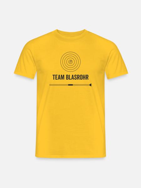 Team Blasrohr - Männer T-Shirt - Gelb