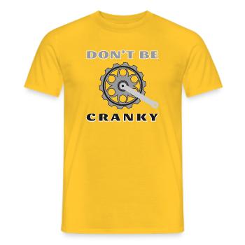don't whine don't grumble grumpy ass whiner - Men's T-Shirt - yellow - Front - AI Model Male 178 dark (178cm)