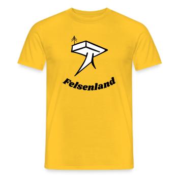 Rocky Land - Men's T-Shirt - yellow - Front - AI Model Male 178 dark (178cm)