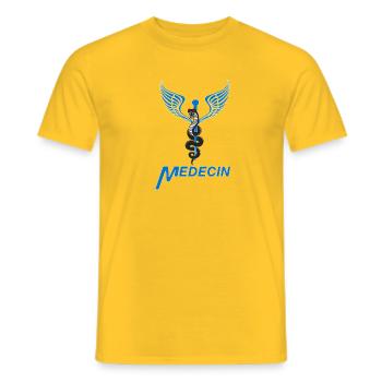 Médecin - T-shirt homme - jaune - Devant - AI Model Male 178 dark (178cm)