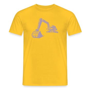 Silhouette de pelle, conception précise pour - T-shirt homme - jaune - Devant - AI Model Male 178 dark (178cm)