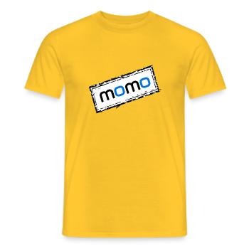 Momo - Men's T-Shirt - yellow - Front - AI Model Male 178 dark (178cm)