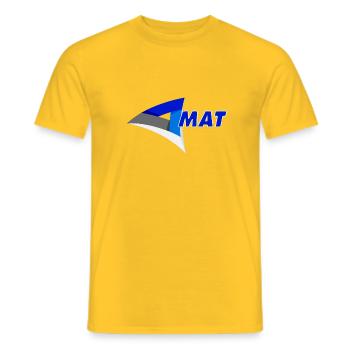 Matt - Men's T-Shirt - yellow - Front - AI Model Male 178 dark (178cm)