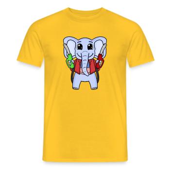 Tankwart - Männer T-Shirt - Gelb - Vorne - AI Model Male 178 dark (178cm)
