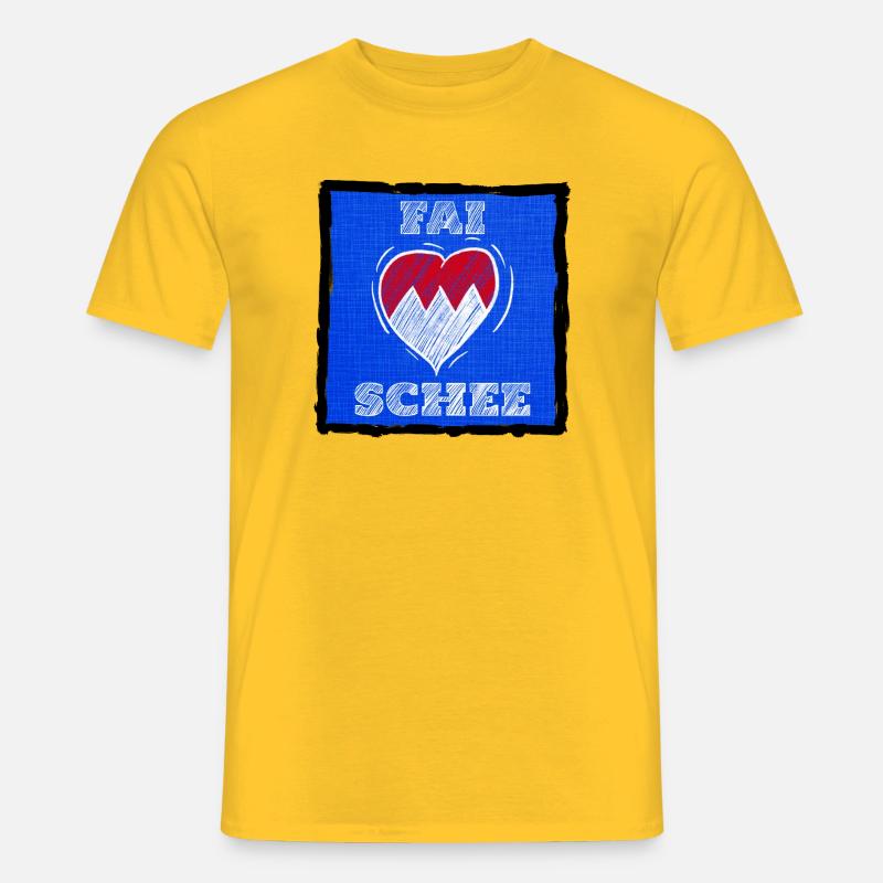FAI SCHEE - Le dialecte franconien, c’est bien. - T-shirt homme - jaune