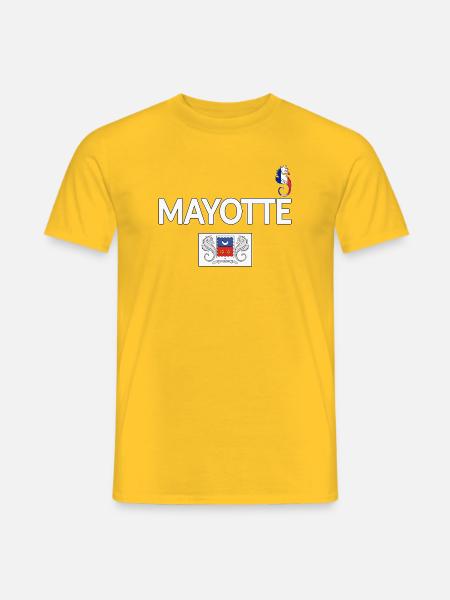 T SHIRT MAYOTTE - T-shirt homme - jaune