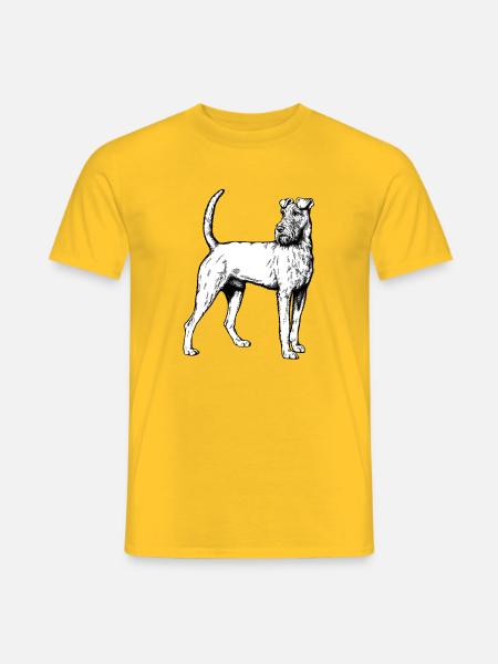 Irish Terrier Mailo 2023 sw - Men's T-Shirt - yellow