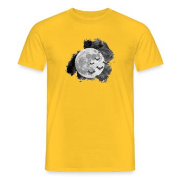 Fledermäuse, monde, Halloween Outfit - Männer T-Shirt - Gelb - Vorne - AI Model Male 178 dark (178cm)