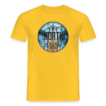 Northshore Hawaii - Männer T-Shirt - Gelb - Vorne - AI Model Male 178 dark (178cm)