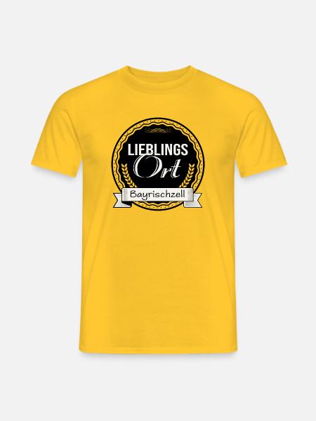 Lieblingsort Bayrischzell - Männer T-Shirt - Gelb
