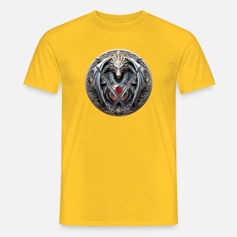 Logo Celtic Mojenn - Männer T-Shirt - Gelb