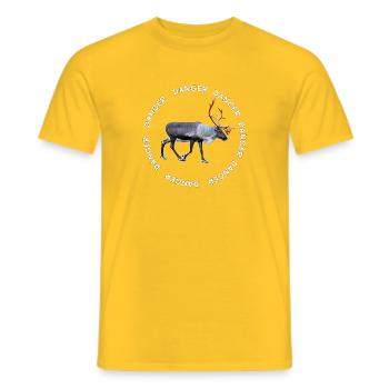 DANCER - Men's T-Shirt - yellow - Front - AI Model Male 178 dark (178cm)