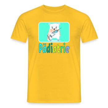 Pädiatrie Kinderkrankenhaus - Arztpraxis - Männer T-Shirt - Gelb - Vorne - AI Model Male 178 dark (178cm)