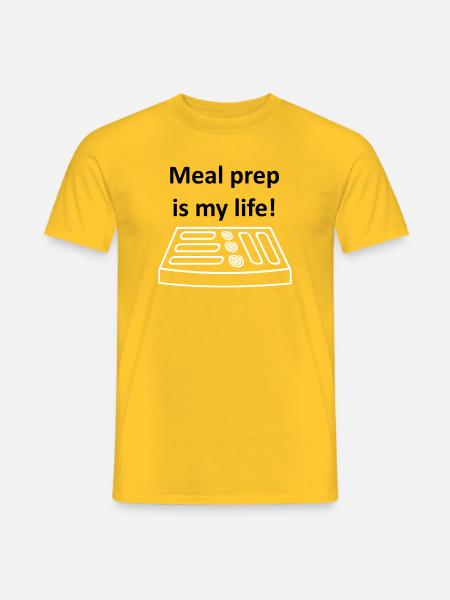 Meal Prep is my life! - Men's T-Shirt - yellow