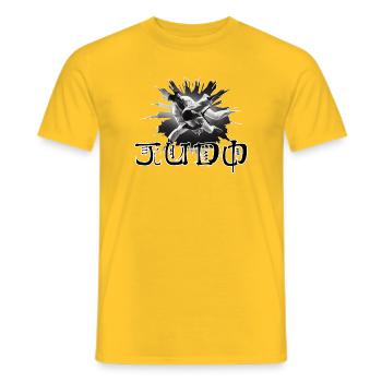 Judo - Men's T-Shirt - yellow - Front - AI Model Male 178 dark (178cm)