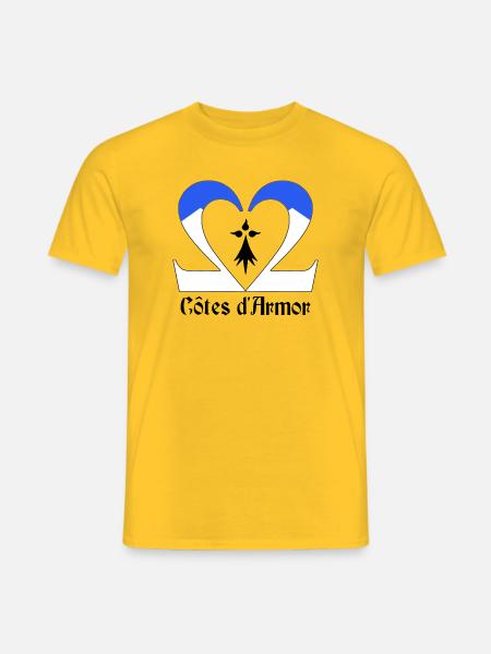 Côtes d'Armor - Men's T-Shirt - yellow