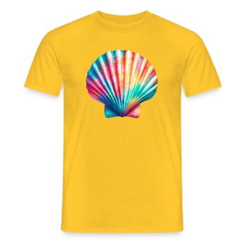 Coquille Saint-Jacques - T-shirt homme - jaune - Devant - AI Model Male 178 dark (178cm)