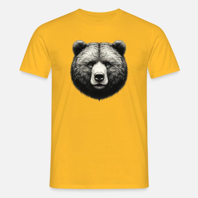 Bär - Männer T-Shirt - Gelb
