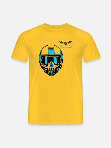 Drohnenpilot 2 - Männer T-Shirt - Gelb