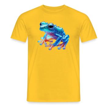 Frosch - Männer T-Shirt - Gelb - Vorne - AI Model Male 178 dark (178cm)