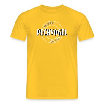 Pechvogel - Männer T-Shirt - Gelb - Vorne - AI Model Male 178 dark (178cm)