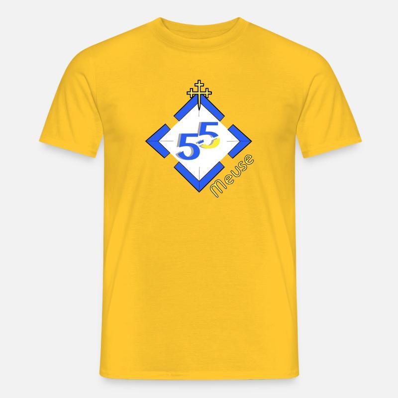 Meuse - Männer T-Shirt - Gelb