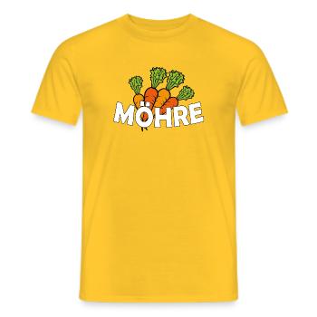 MÖHRE - Männer T-Shirt - Gelb - Vorne - AI Model Male 178 dark (178cm)