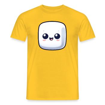 Sweet Marshmallow Sugar Comic - Men's T-Shirt - yellow - Front - AI Model Male 178 dark (178cm)