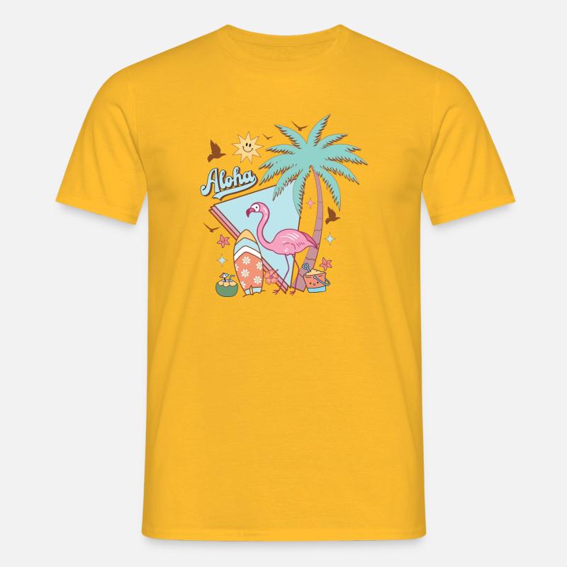 Aloha Summer - Men's T-Shirt - yellow