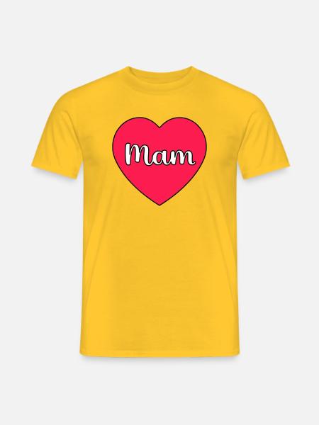 Maman Hart - T-shirt homme - jaune