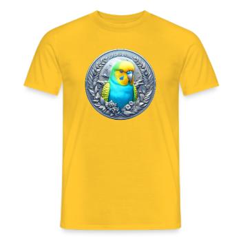 Médaille (04) - T-shirt homme - jaune - Devant - AI Model Male 178 dark (178cm)