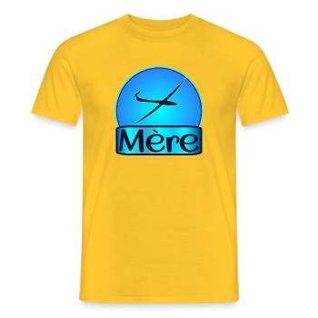 Mère Pilote - T-shirt homme - jaune - Devant - AI Model Male 178 dark (178cm)