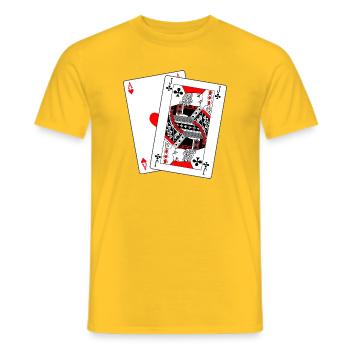 Matraque - T-shirt homme - jaune - Devant - AI Model Male 178 dark (178cm)