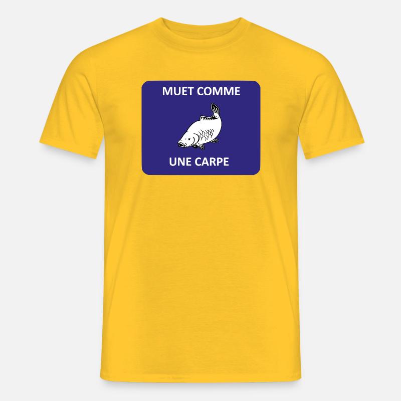 Leise wie ein Karpfen - Männer T-Shirt - Gelb