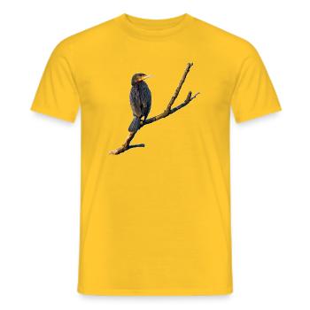 Cormoran - T-shirt homme - jaune - Devant - AI Model Male 178 dark (178cm)