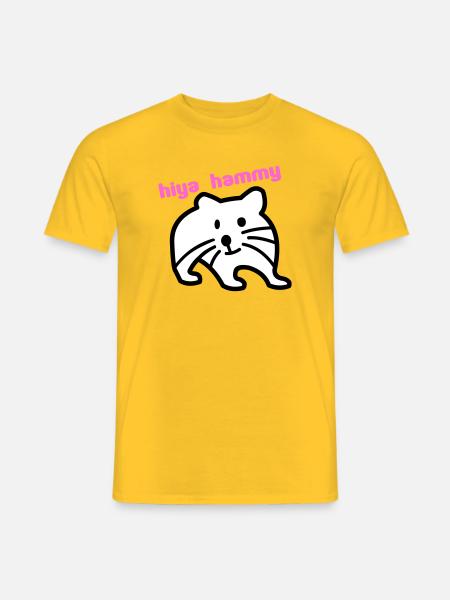 hiya hammy - Men's T-Shirt - yellow