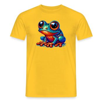 Grenouille - T-shirt homme - jaune - Devant - AI Model Male 178 dark (178cm)