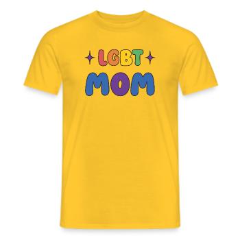 LGBTQ-Pride-Monat - LGBT-Mutter - Männer T-Shirt - Gelb - Vorne - AI Model Male 178 dark (178cm)