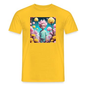 Lutin - T-shirt homme - jaune - Devant - AI Model Male 178 dark (178cm)